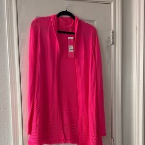 Lilly Pulitzer Hot Pink Knit Cardigan